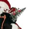 African American Animated and Musical Santa Claus with Candle Christmas Figure - 2'